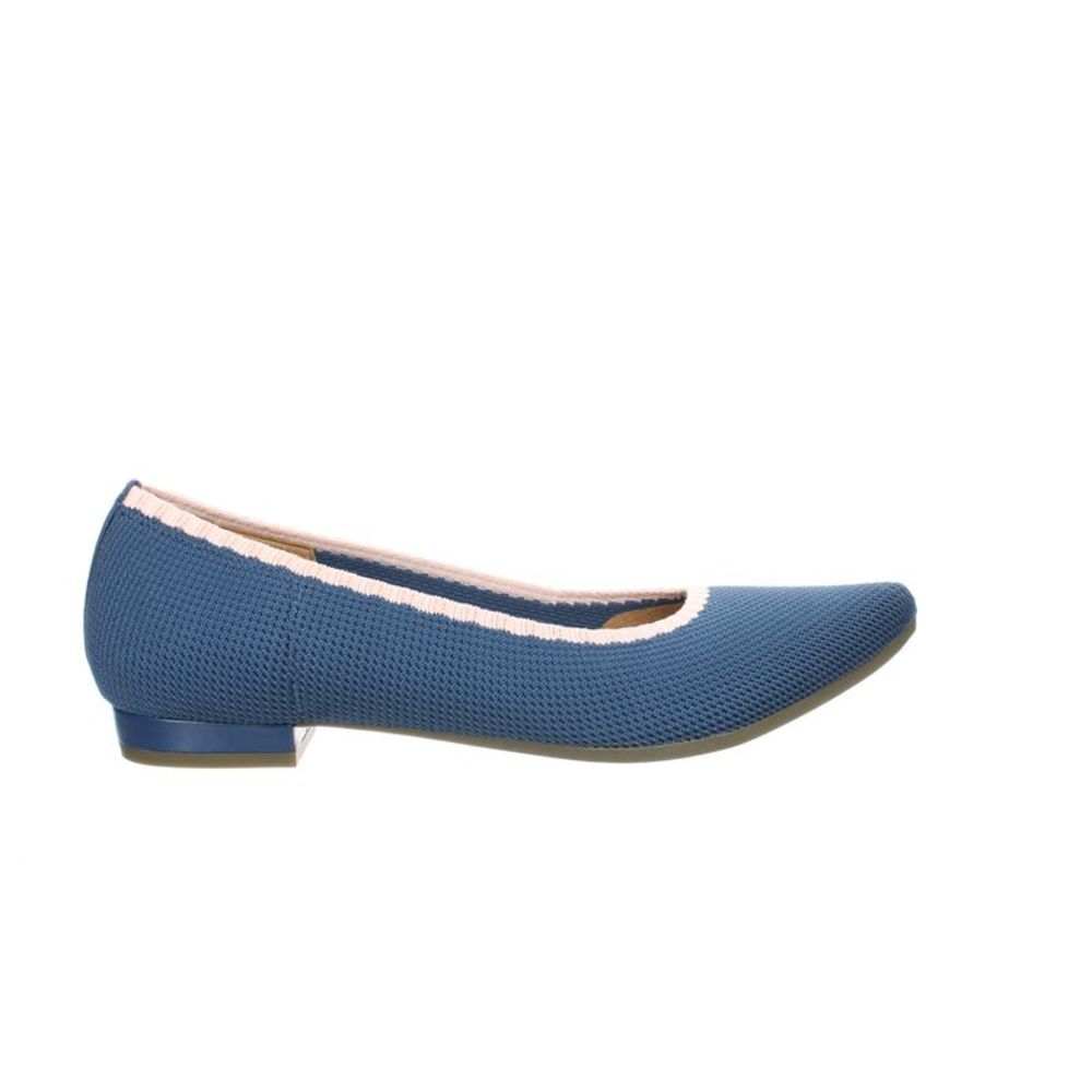 Vionic Womens Dahlia Dark Blue Casual Flats Size 9 Medium (B, M)